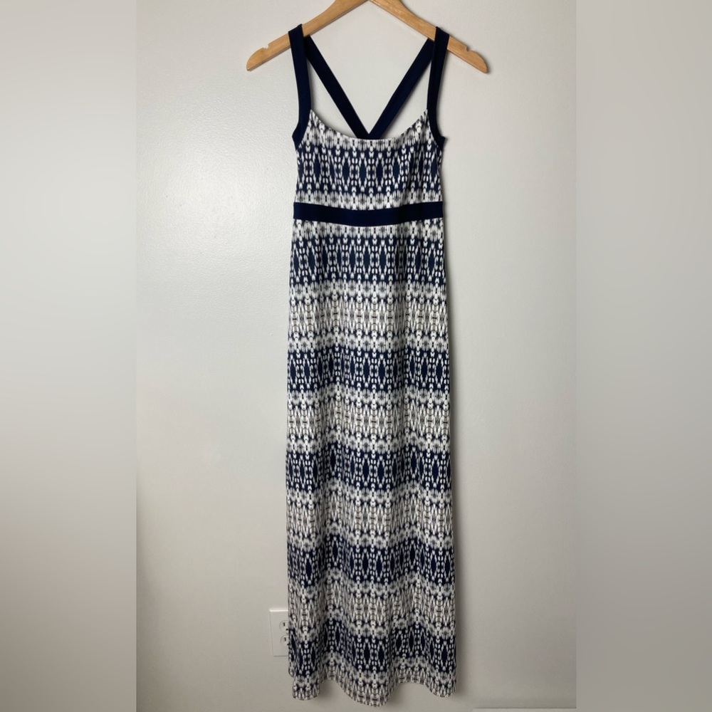 💜 Eddie Bauer Aster Printed Maxi Dress Size X-Small - Picture 5 of 11